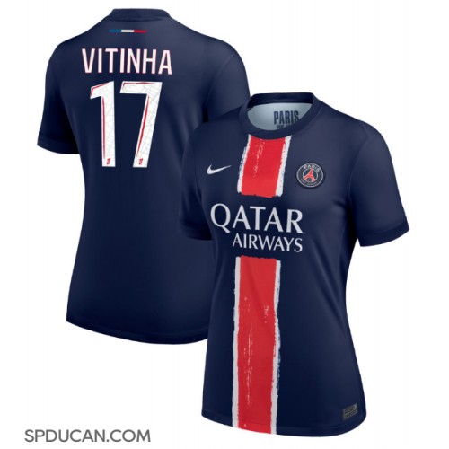 Zenski Nogometni Dres Paris Saint-Germain Vitinha #17 Domaci 2024-25 Kratak Rukav